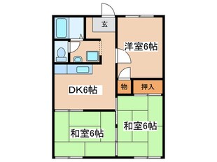 コ－ポ惣領の物件間取画像